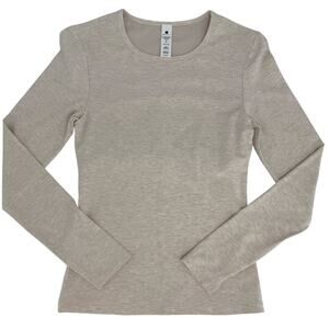 Yogalicious Heavenly Rib Kathleen Full Length Long Sleeve Top, S, NWT